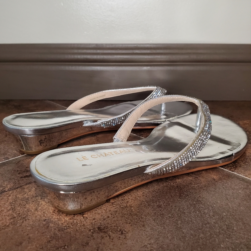 Le Chateau Rhinestone Sandals - Picture 5 of 9